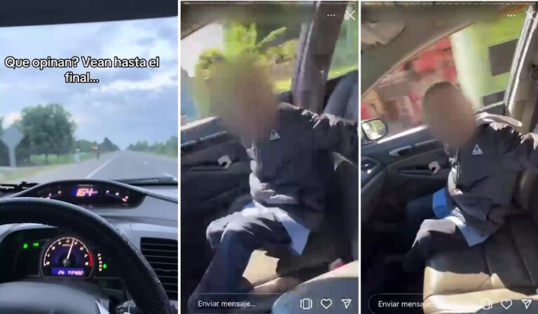 Conductor filmado a 170 km/h y con su hijo sin cinturón será suspendido por la ANSV