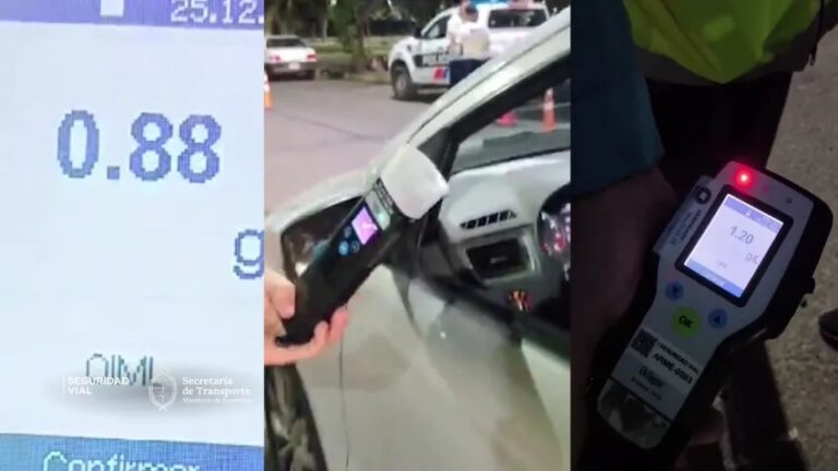Operativos en rutas nacionales: cuáles fueron  las alcoholemias más altas en Nochebuena