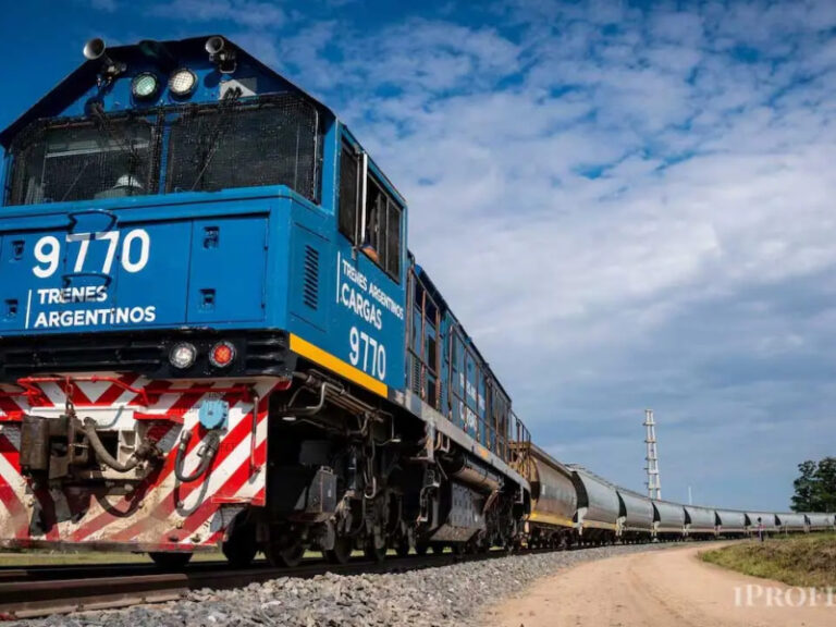 Mapa de la red ferroviaria de Belgrano Cargas en Argentina