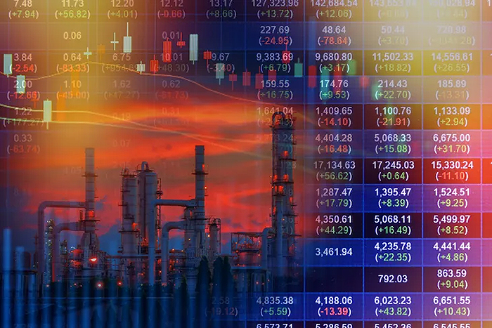 Pantalla de cotizaciones de acciones argentinas en Wall Street con números en rojo