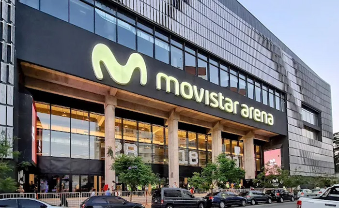 Vista del Movistar Arena en Buenos Aires