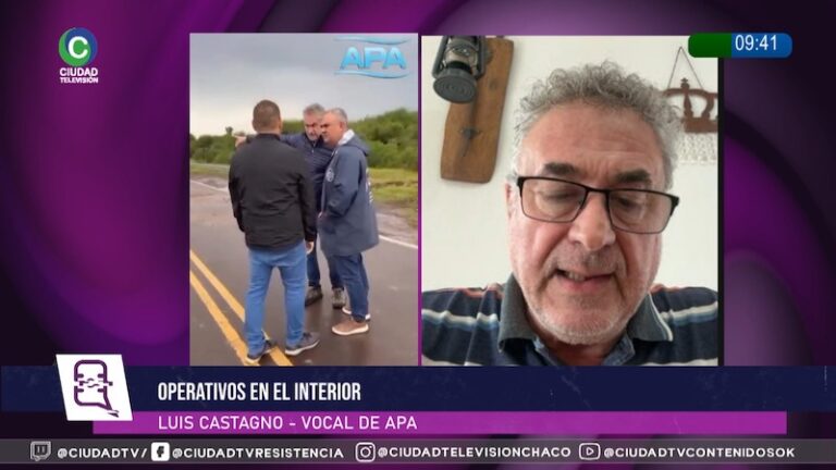 Bomba de desagote instalada en Castelli tras las lluvias