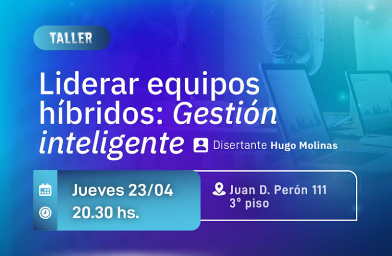 Afiche o sala de capacitación del curso Liderar Equipos Híbridos en la Cámara de Comercio de Resistencia