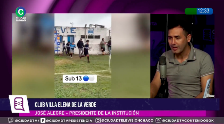 Presidente del Club Villa Elena José Alegre en entrevista