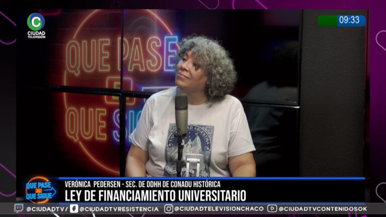 Verónica Pedersen, secretaria adjunta de CODIUNNE, durante una entrevista.