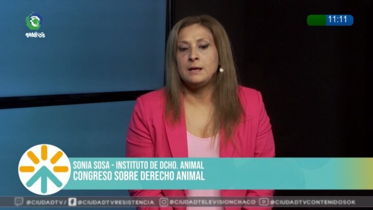 Participantes en un congreso sobre derecho animal en el Centro de Estudios Judiciales del Chaco