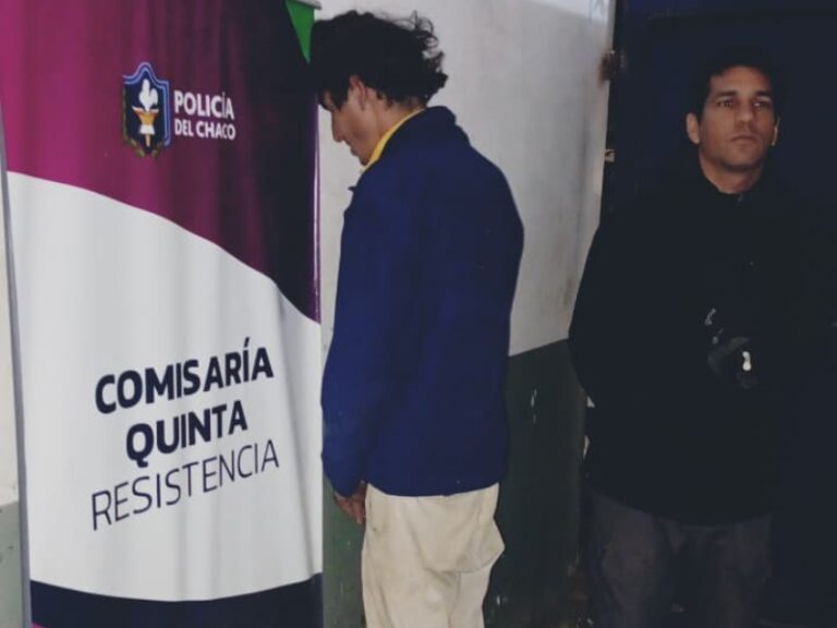 Detención policial de un hombre por robo a mano armada en Chaco