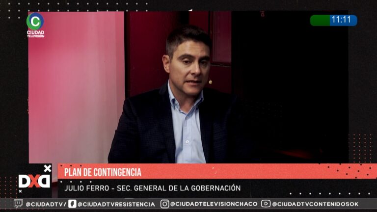 Julio César Ferro, secretario general de la Gobernación del Chaco, en entrevista