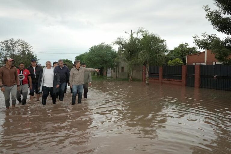 Mapa de la provincia de Chaco con énfasis en las zonas afectadas por las inundaciones.