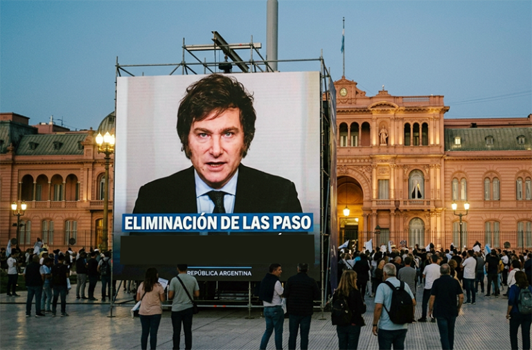 Reunión de la mesa política de La Libertad Avanza en Casa Rosada