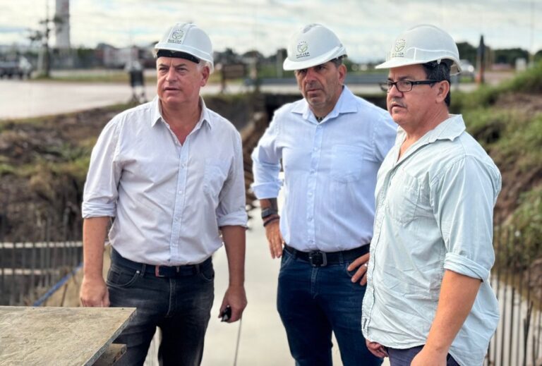 Trabajos de infraestructura en sistemas de desagües en un barrio de Resistencia, Chaco