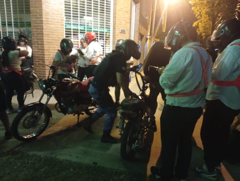 Operativo de control policial y de tránsito en calles de Presidencia Roque Sáenz Peña
