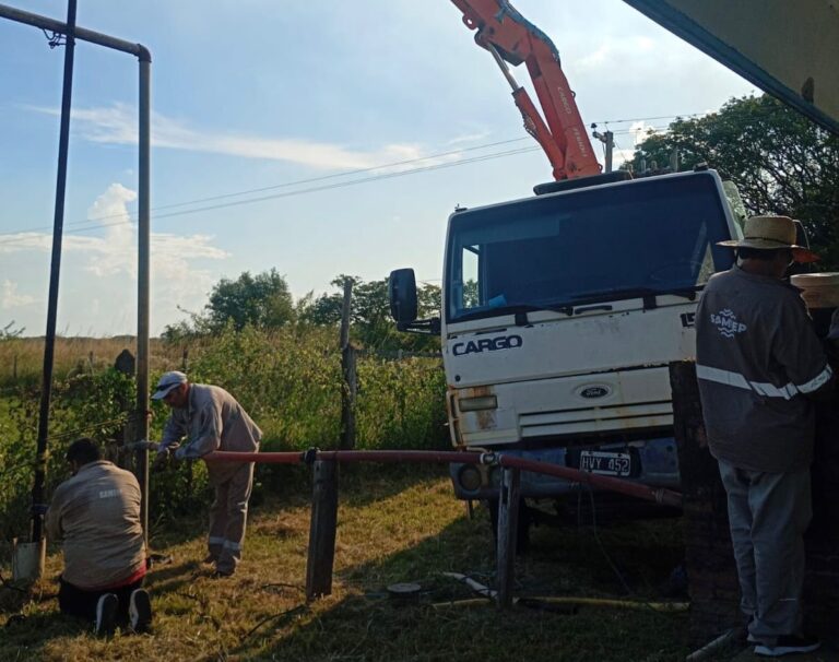 Trabajos de SAMEEP en infraestructura hídrica en la provincia del Chaco