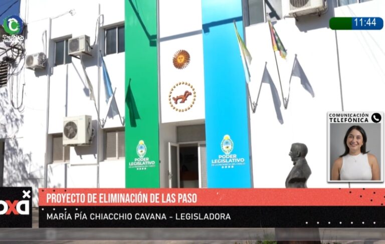 Diputada Pía Chiacchio Cavana en la Legislatura chaqueña
